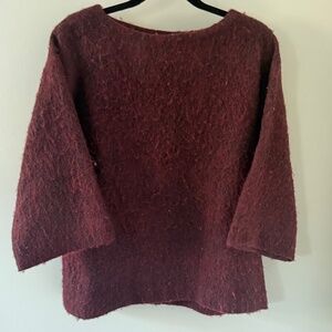 Elizabeth Suzann Burgundy Sweater